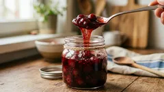 Deze kersenjam bevat minder suiker — en wordt vanzelf dikker